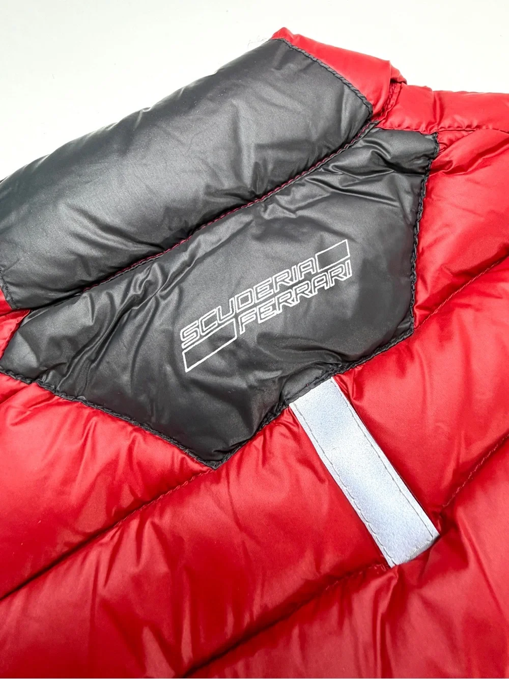 Scuderia Ferrari Red Sleeveless Zipper Front Crushable Puffer Vest, Sz 3/4 Youth